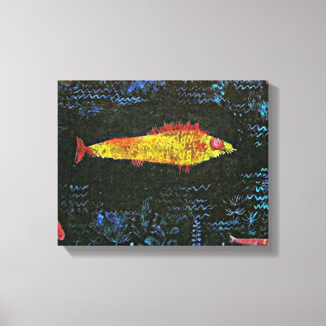Klee - Das Goldfish, berühmte Gemälde, Leinwanddruck (Vorderseite)