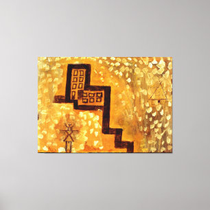 Klee - Das Haus auf dem Berg Leinwanddruck