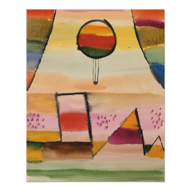 Klee - Der Ballon im Fenster Poster (Vorderseite)