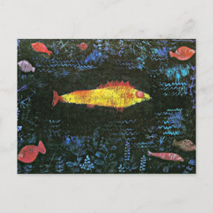 Klee: Der Goldfisch Postkarte