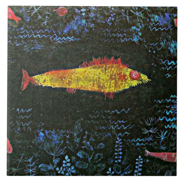 Klee - der Goldfish, Fliese (Vorderseite)