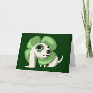 Klee der Hund Feiertagskarte