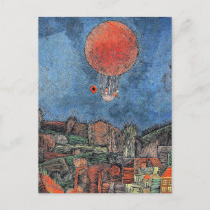 Klee - Der Luft-Ballon Postkarte