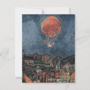 Klee - Der Luftballon, berühmtes Bild Karte