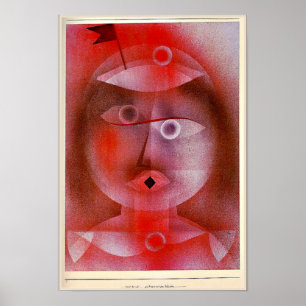 Klee - Die Maske mit der kleinen Flagge, Poster
