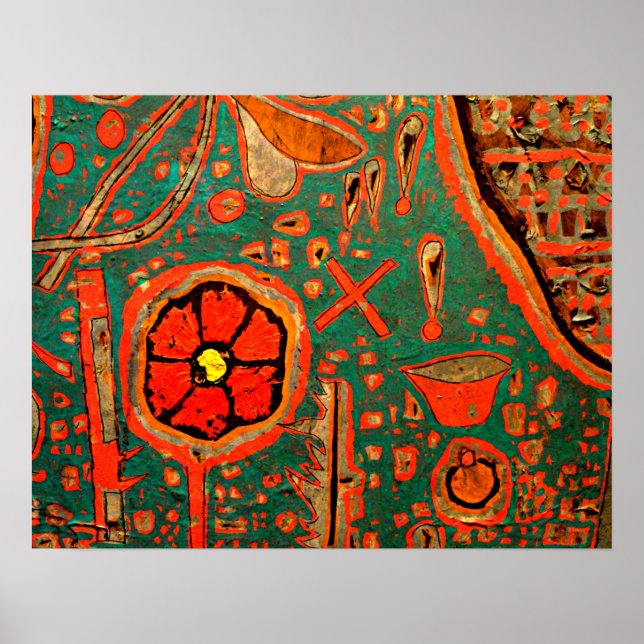 Klee - Effloreszenz Poster (Vorne)