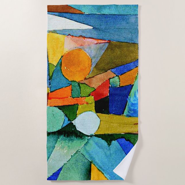 Klee - Farbformen Strandtuch (Vorderseite)