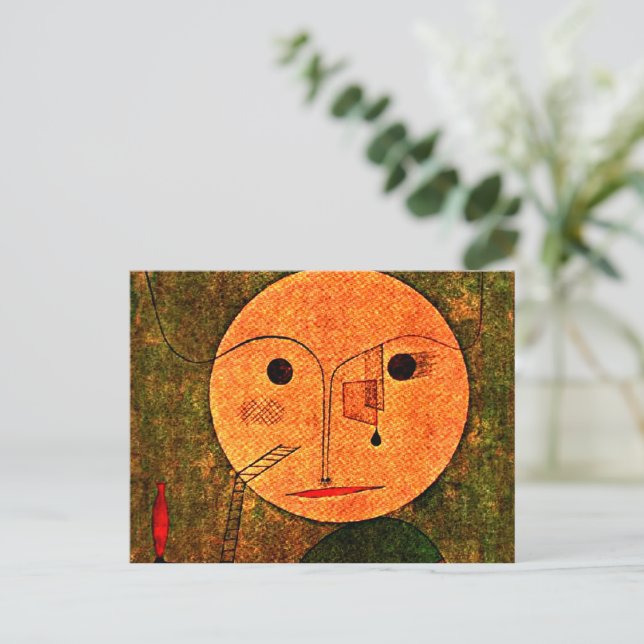 Klee - Fehler auf Grün Postkarte (Stehend Vorderseite)