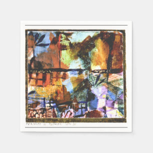 Klee - Fenster und Palmen Serviette