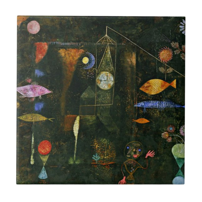 Klee - Fischzauber Fliese (Vorderseite)