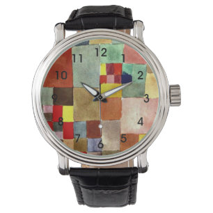 Klee - Flora auf Sand Armbanduhr