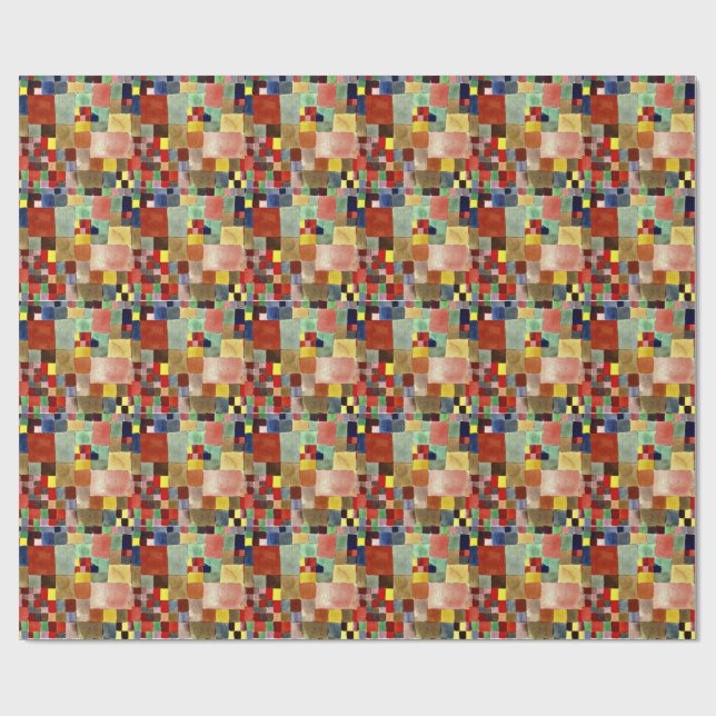 Klee - Flora auf Sand Geschenkpapier (Flach)