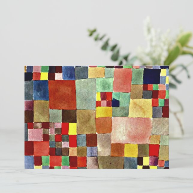 Klee - Flora auf Sand Karte (Stehend Vorderseite)