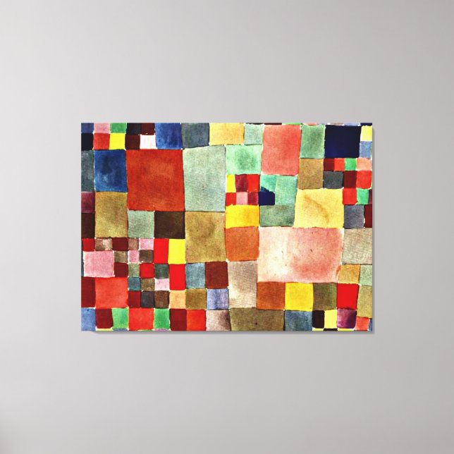 Klee - Flora auf Sand Leinwanddruck (Vorderseite)