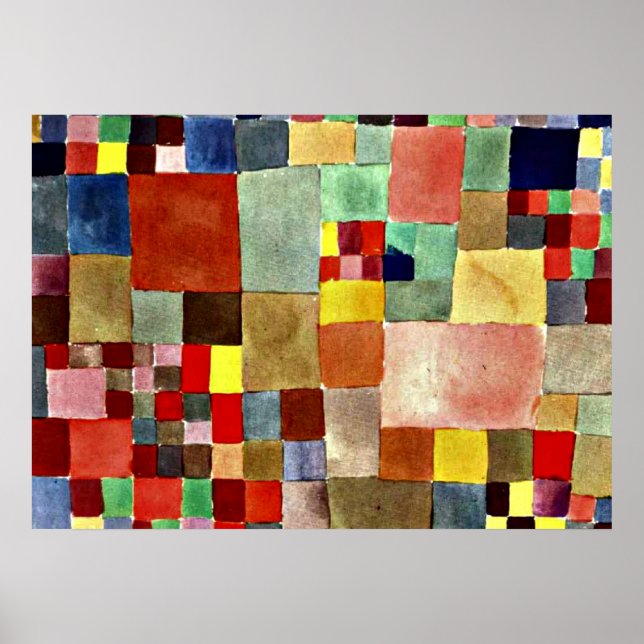 Klee - Flora auf Sand Poster (Vorne)