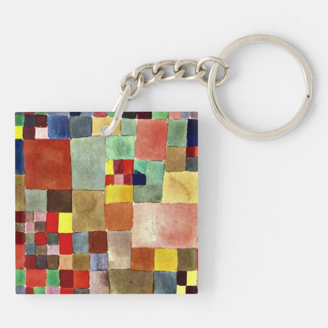 Klee - Flora auf Sand Schlüsselanhänger (Rückseite)
