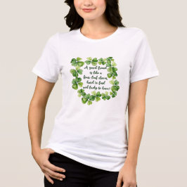 Klee Freundschaft Zitat Guter Freund 4 Blatt Klee  Tri-Blend Shirt