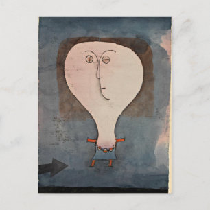 Klee - Fright eines Mädchens Postkarte