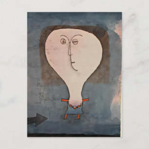 Klee - Fright eines Mädchens Postkarte