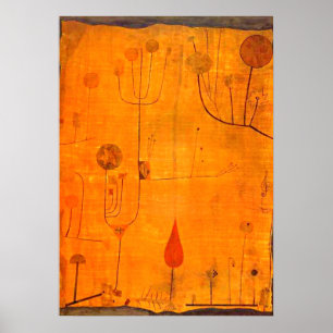 Klee - Früchte auf Rot Poster