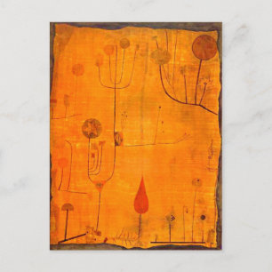 Klee - Früchte auf Rot Postkarte