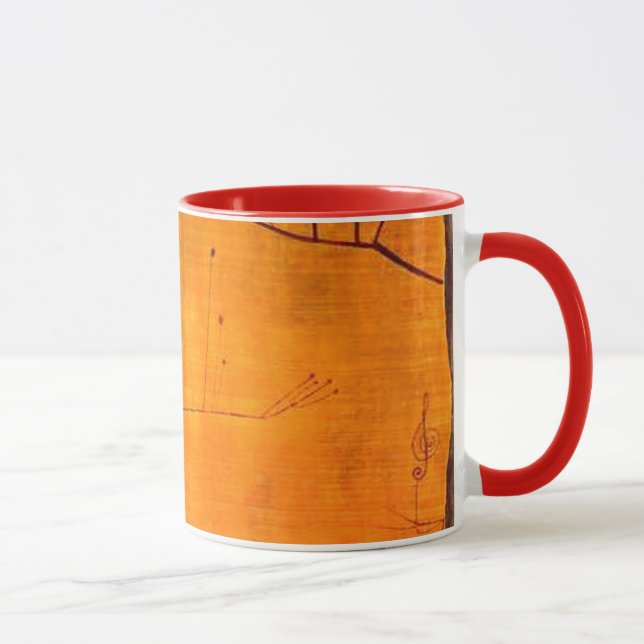 Klee - Früchte auf Rot Tasse (Rechts)
