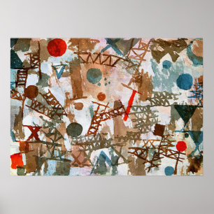 Klee - Gedanken über Schlacht Poster