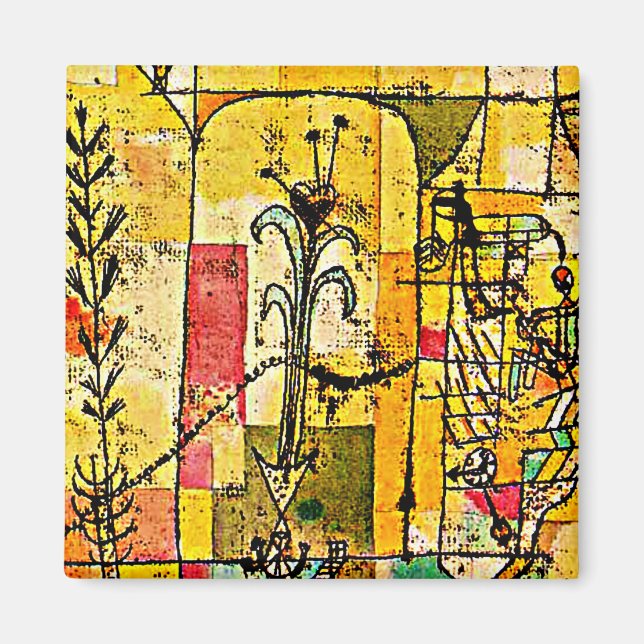 Klee - Geschichte von Hoffmann, berühmtes Gemälde Magnet (Vorne)