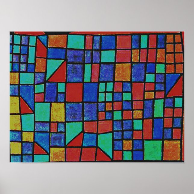 Klee - Glasfassade Poster (Vorne)