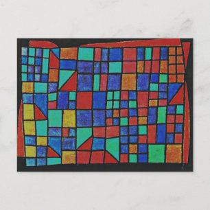 Klee - Glasfassade Postkarte