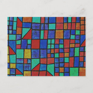 Klee - Glasfassade Postkarte