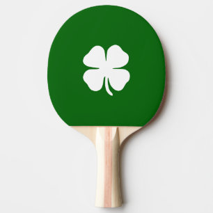 Klee Grün Streifen Glückliches Irland Tischtennis Schläger