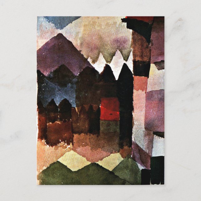 Klee - Haartrockner im Garten von Marc Postkarte (Vorderseite)