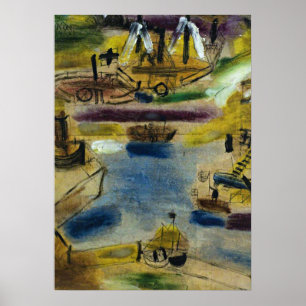 Klee - Hafenlandschaft Poster