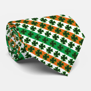 Klee irische Streifen St. Patrick's Day Krawatte