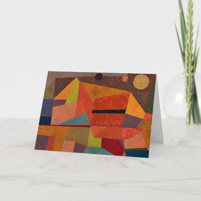 Klee - Joyful Mountain Landschaft Karte (Vorderseite)