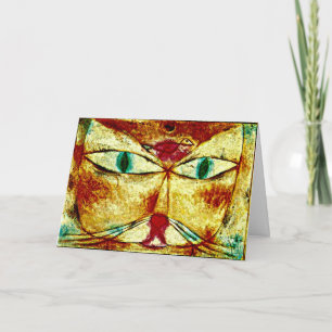 Klee - Katze und Vögel Karte