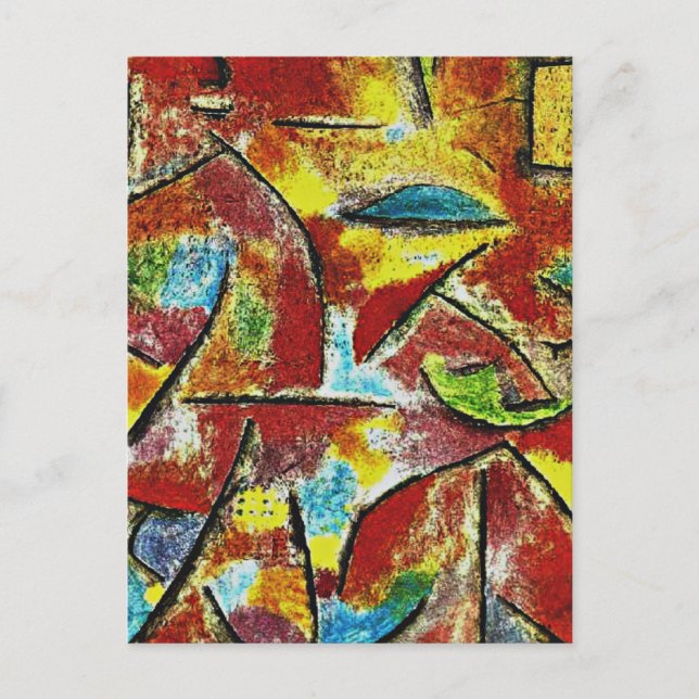 Klee - Kind und Tante Postkarte (Vorderseite)