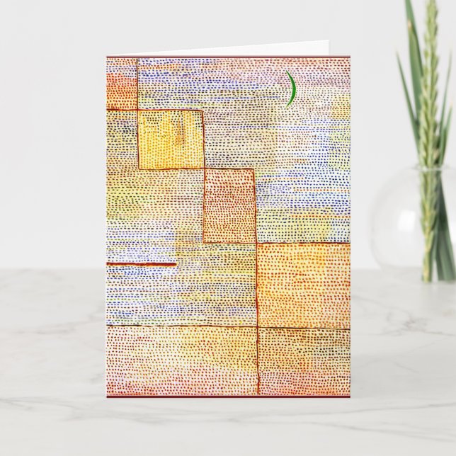 Klee - Klarstellung, abstraktes Kunstwerk, HD Karte (Vorderseite)