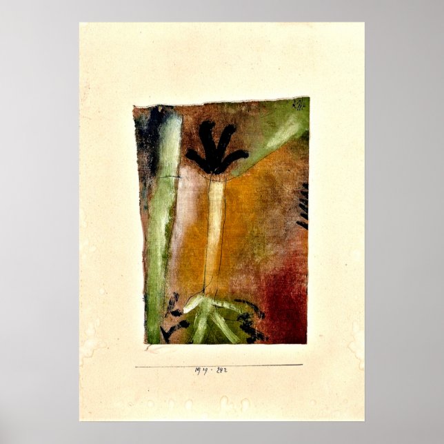 Klee - Kleiner Baum, abstrakte Kunst Poster (Vorne)
