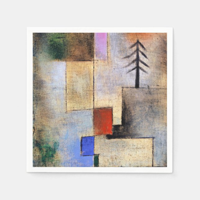 Klee - Kleines Taschenbild Serviette (Vorderseite)