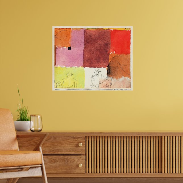 Klee - Komposition mit Figuren, Poster (Wohnzimmer 2)