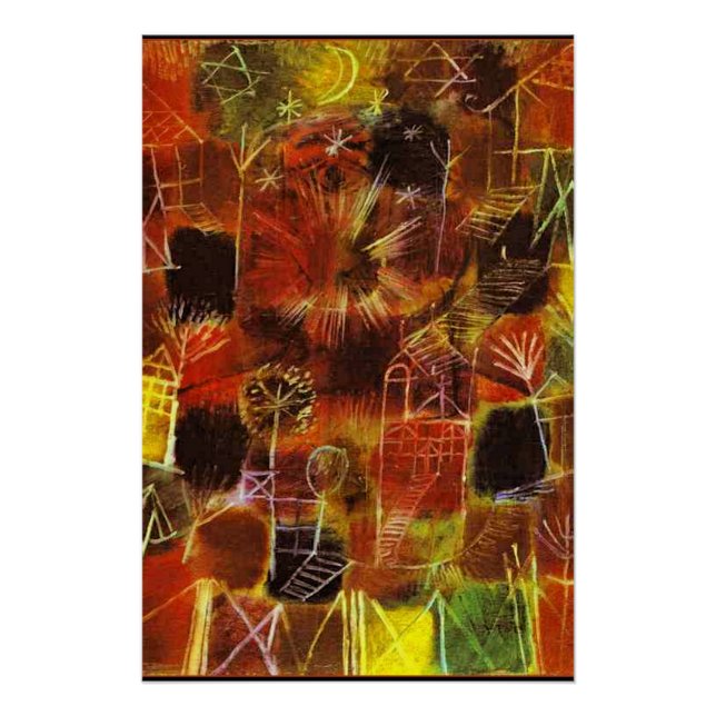 Klee - kosmische Zusammensetzung, 1919 Poster (Vorderseite)