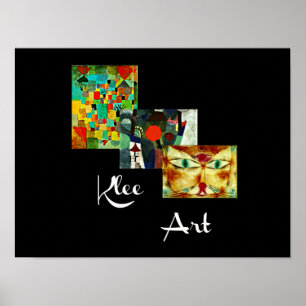 Klee-Kunstwerk, Paul Klee-Collage, Poster
