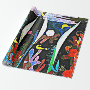 Klee - Landschaft mit Gelben Vögeln Geschenkpapier