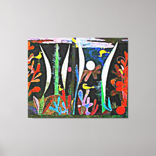 Klee - Landschaft mit Gelben Vögeln Leinwanddruck