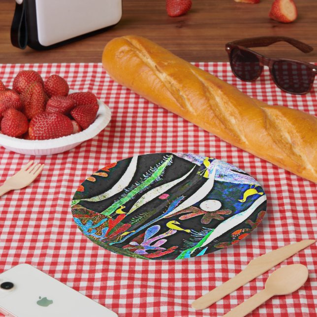 Klee - Landschaft mit Gelben Vögeln Pappteller (Picknick)