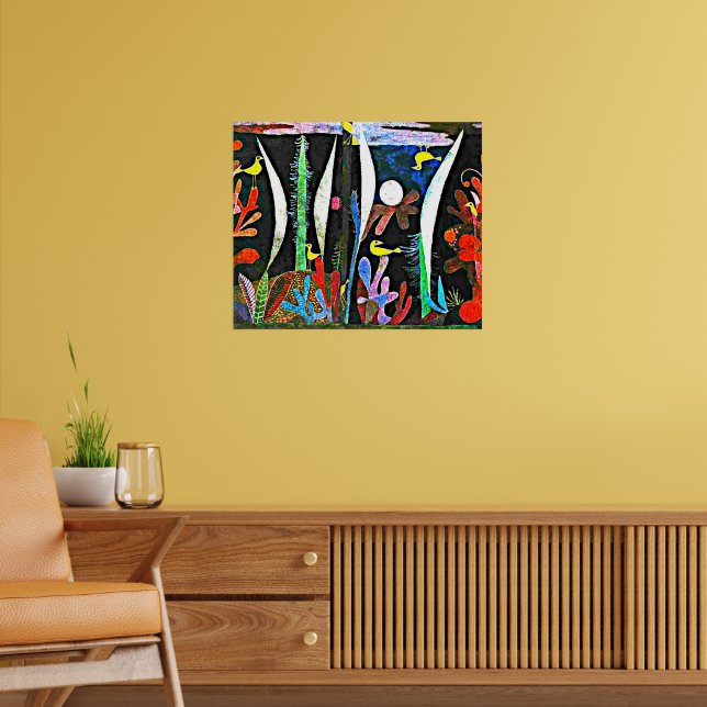 Klee - Landschaft mit Gelben Vögeln Poster (Wohnzimmer 2)
