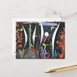 Klee - Landschaft mit Gelben Vögeln Postkarte