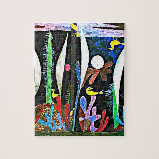 Klee - Landschaft mit Gelben Vögeln Puzzle (Vertikal)